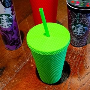 New Starbucks Neon Green Halloween cup